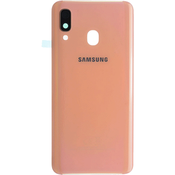 Vitre arriere orange originale Samsung Galaxy A40