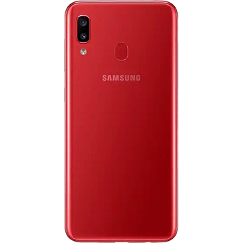 Coque arriere rouge originale Samsung Galaxy A20