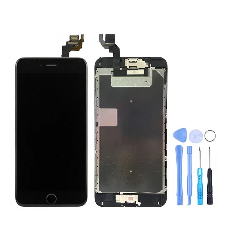 Écran LCD + Vitre Tactile Blanc Pour IPhone 6 Plus - Compatible Modèles A1522/A1524/A1593 - Neuf Avec Outils