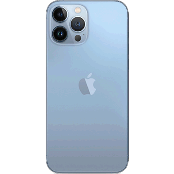 Vitre Arrière De Remplacement Pour IPhone 13 Pro – Bleue Avec Adhésif, Neuf